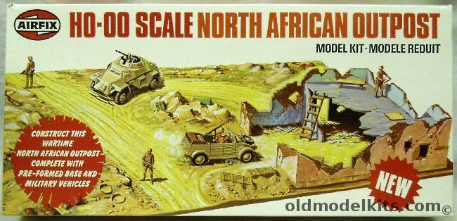 Airfix 1/76 North African German Outpost - HO OO Scale, 04382-1 plastic model kit